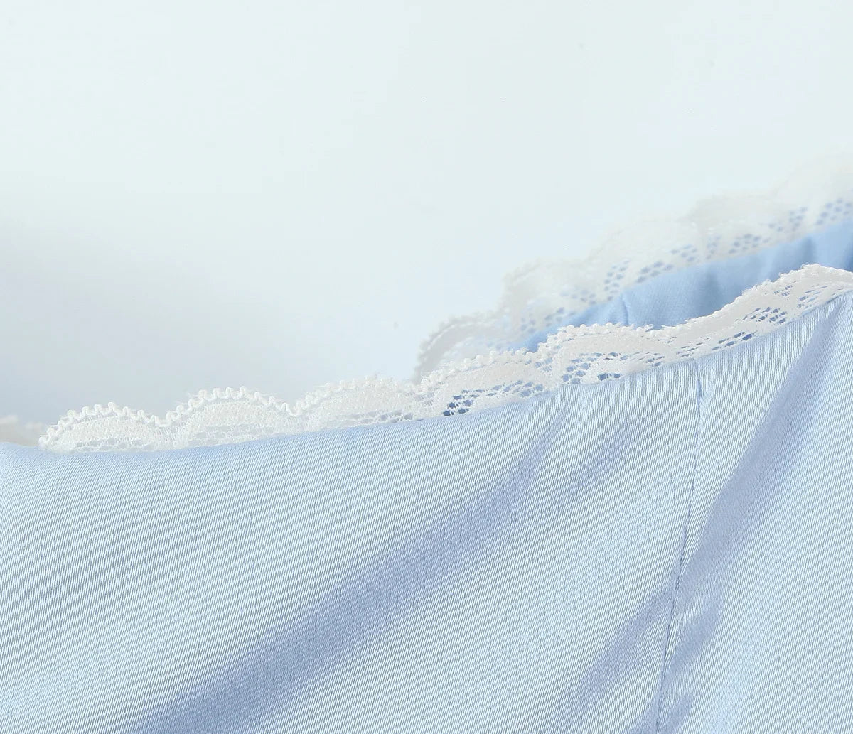 שמלת מיני סאטן בגזרת A בעיטור טול - Julissa