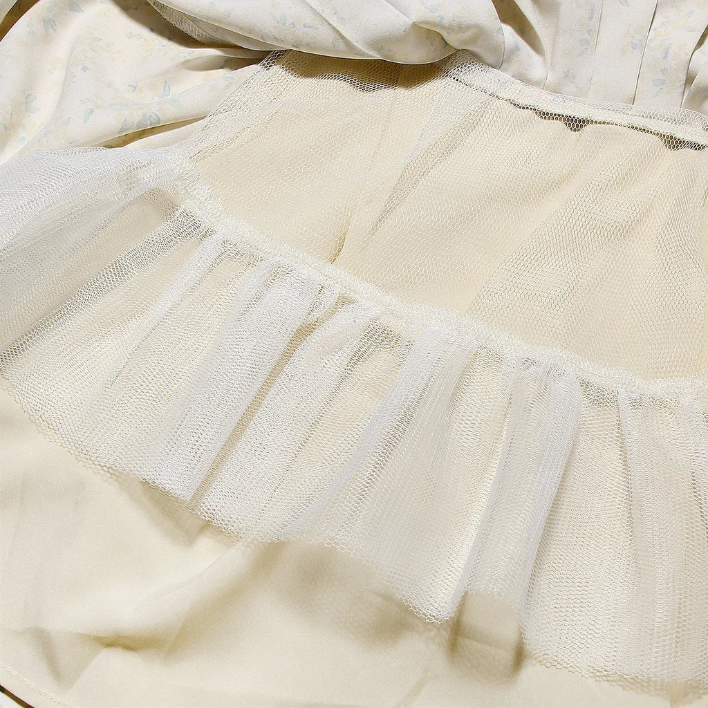 שמלת מיני קיץ פרחונית מחשוף V - עמליה