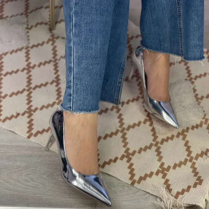 Shiny high heel shoes in various heights - Hailey