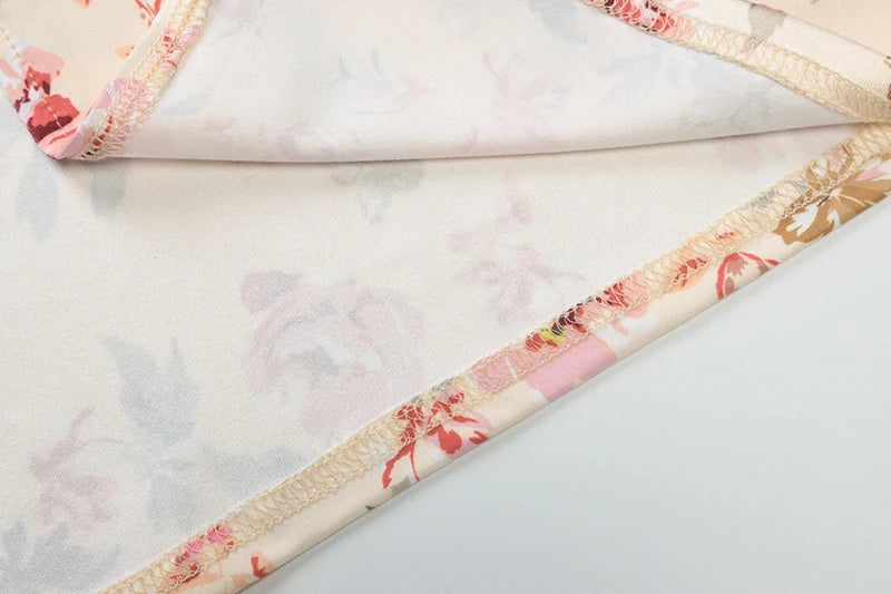 שמלת מקסי פרחונית צמודה גב פתוח - פליסיה