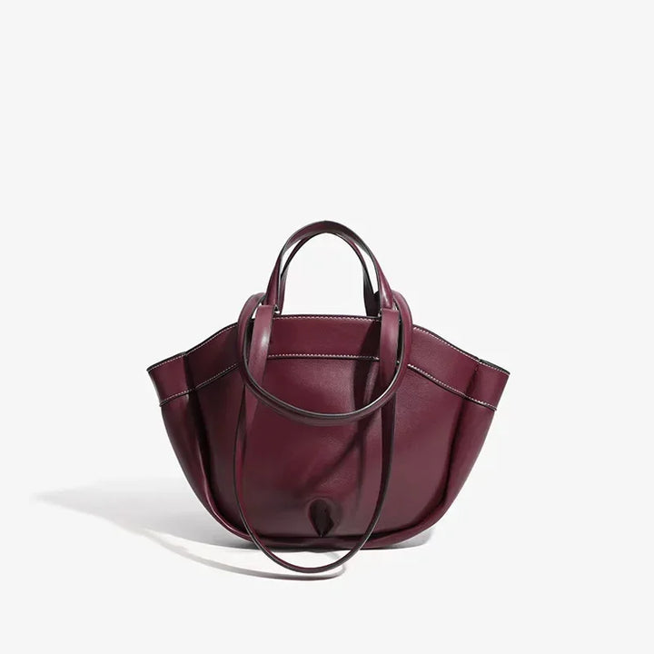 Faux leather bag with unique design