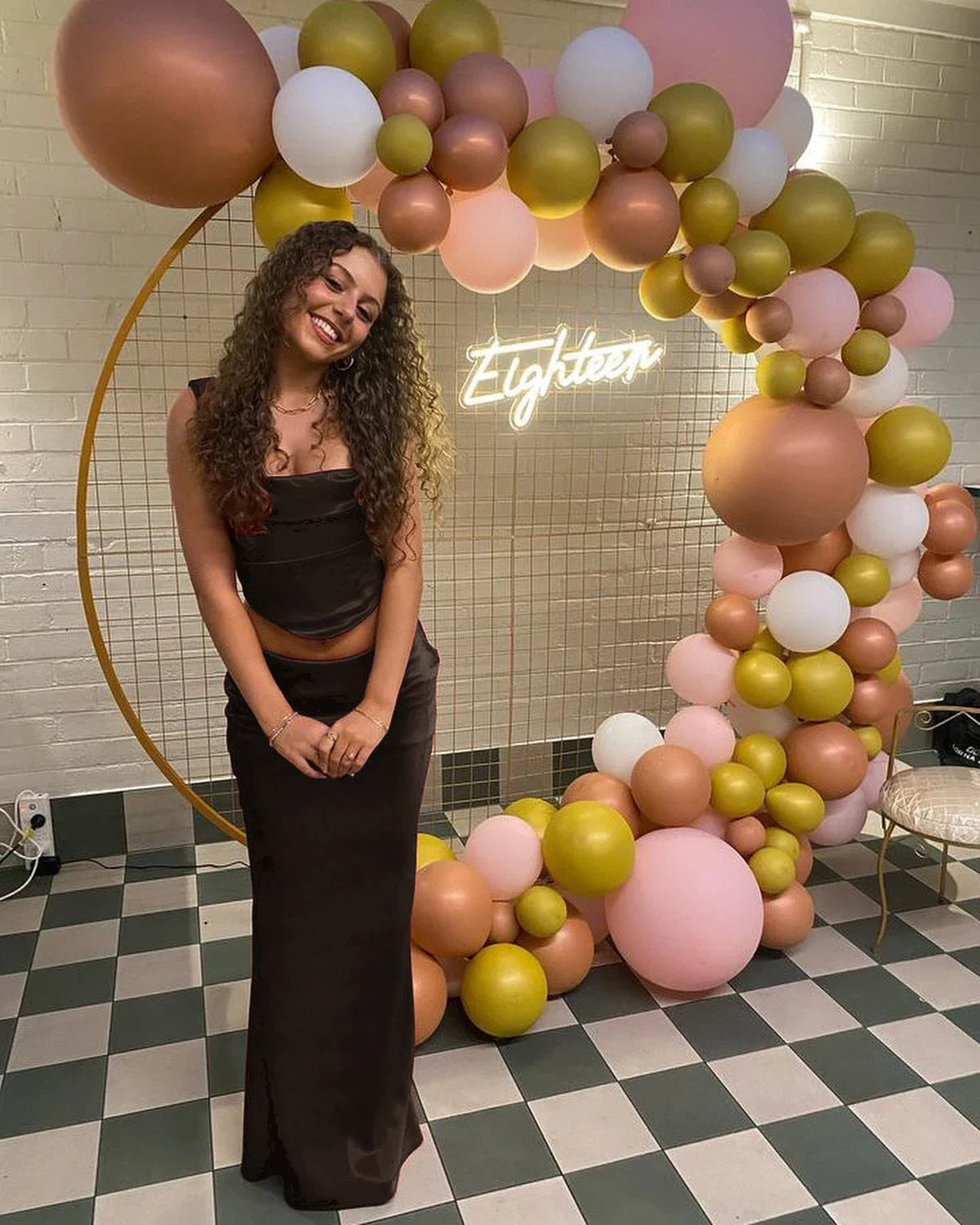 סט סאטן שני חלקים טופ וחצאית מקסי - מיאלה