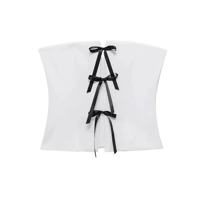 Strapless form with bow tie decoration - Millis