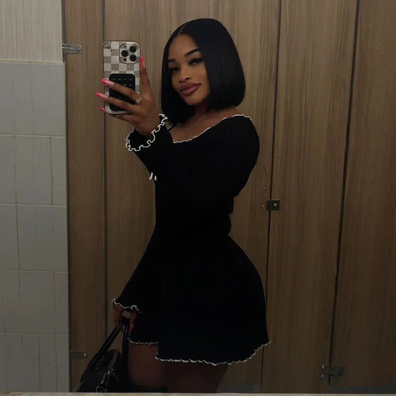 שמלת מיני סרוגה - NELLY