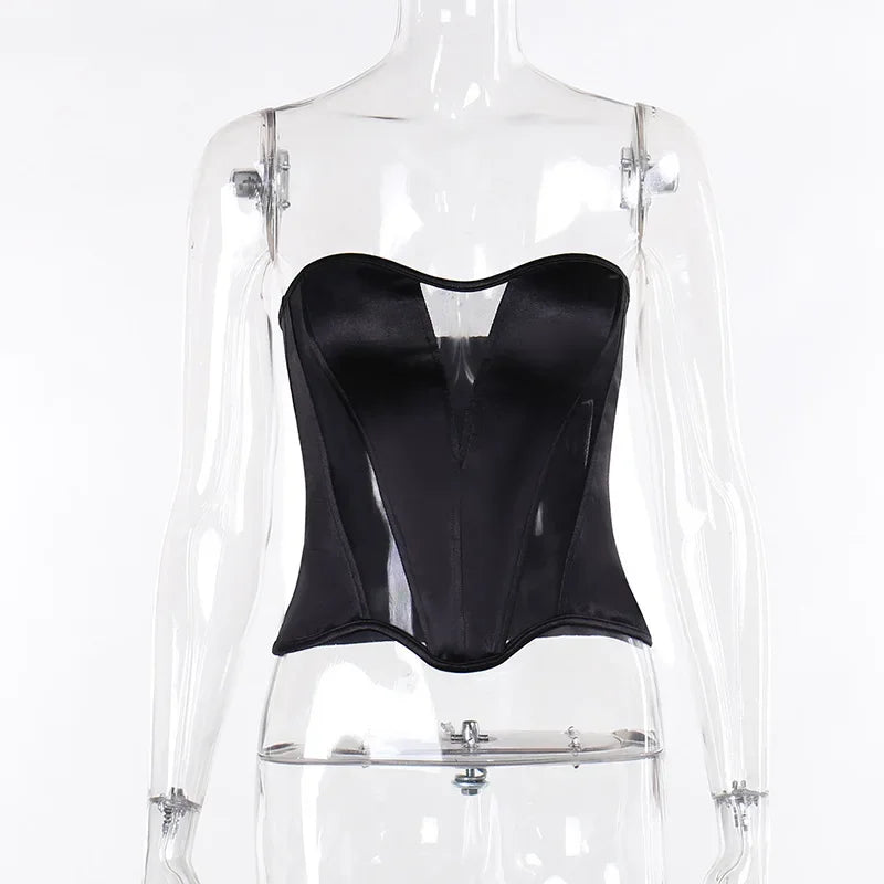 טופ מחוך סטרפלס בעיצוב רשת - NYX