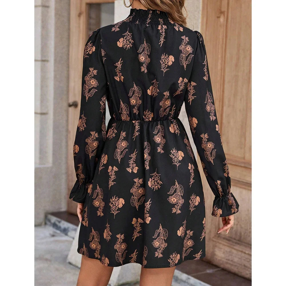 שמלת מיני גולף בעיטור הדפס פרחוני - Kimora