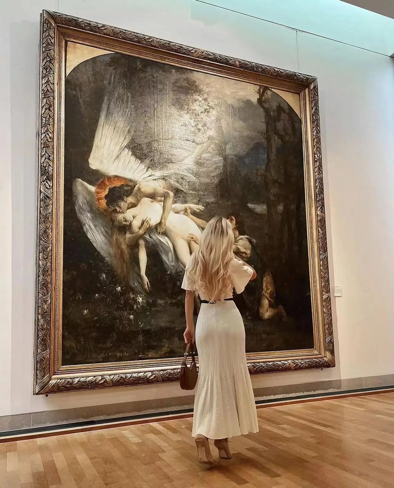 שמלת מידי סרוגה בעיצוב וינטג' צרפתי - מימי