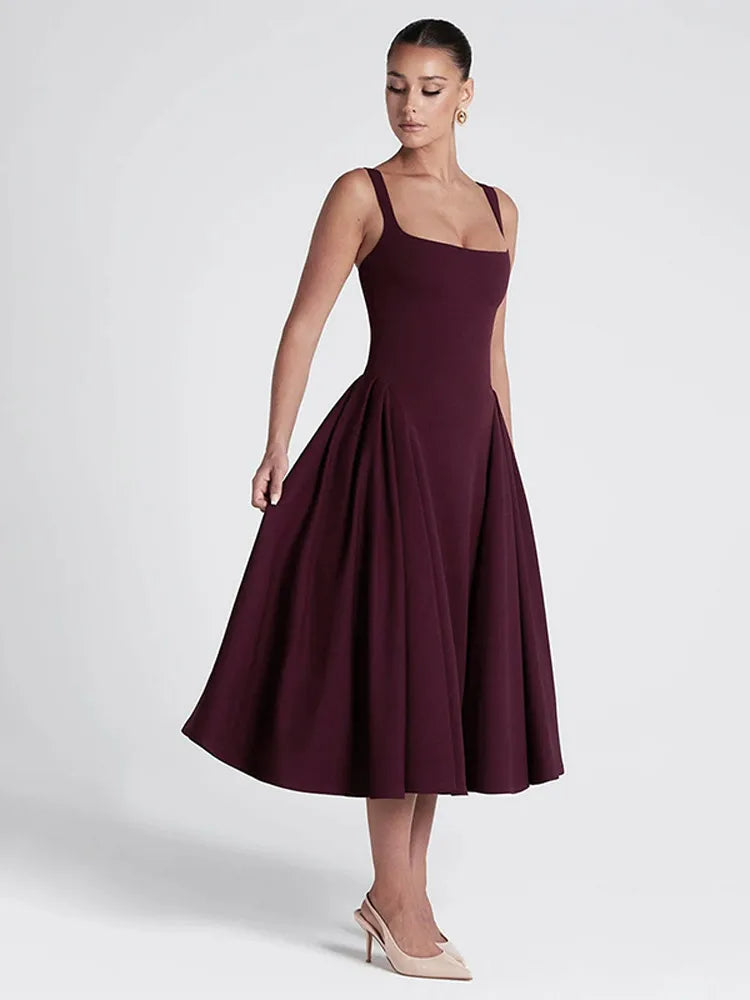 שמלת מידי אלגנטית בגזרת A - סער