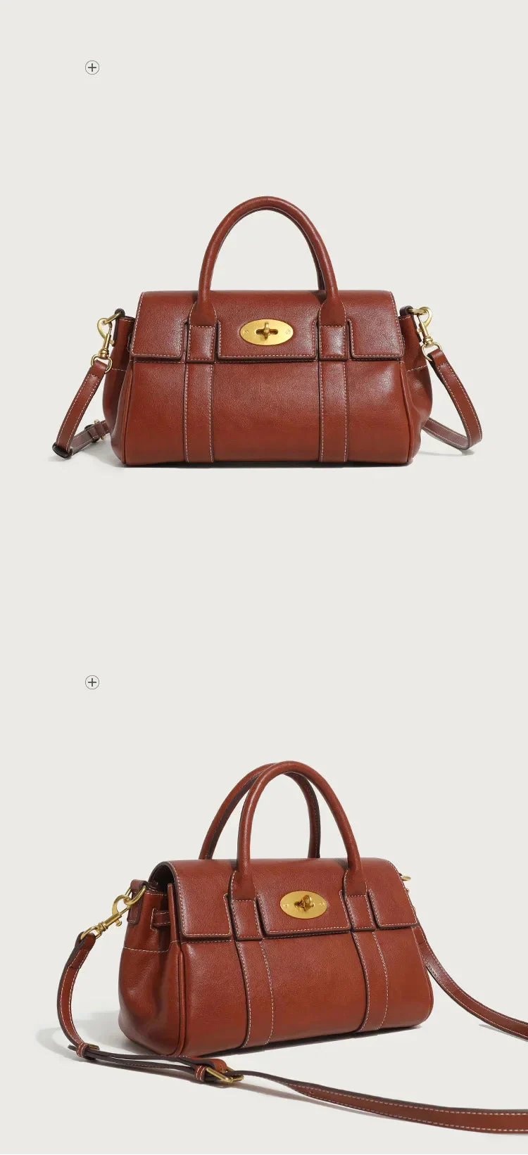 Leather bag with luxury design