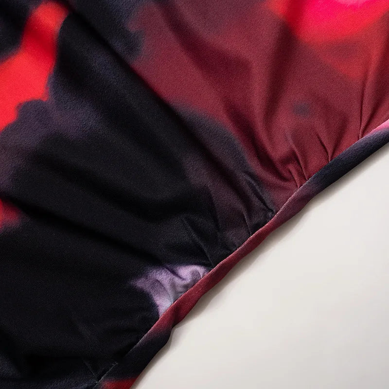 שמלת מיני סטרפלס צמודה בעיצוב טאי דאי - טום