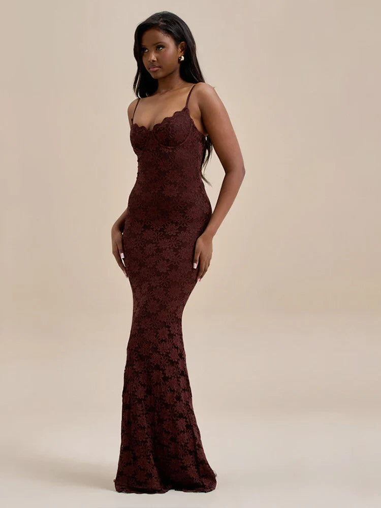 שמלת מקסי תחרה - מילאן