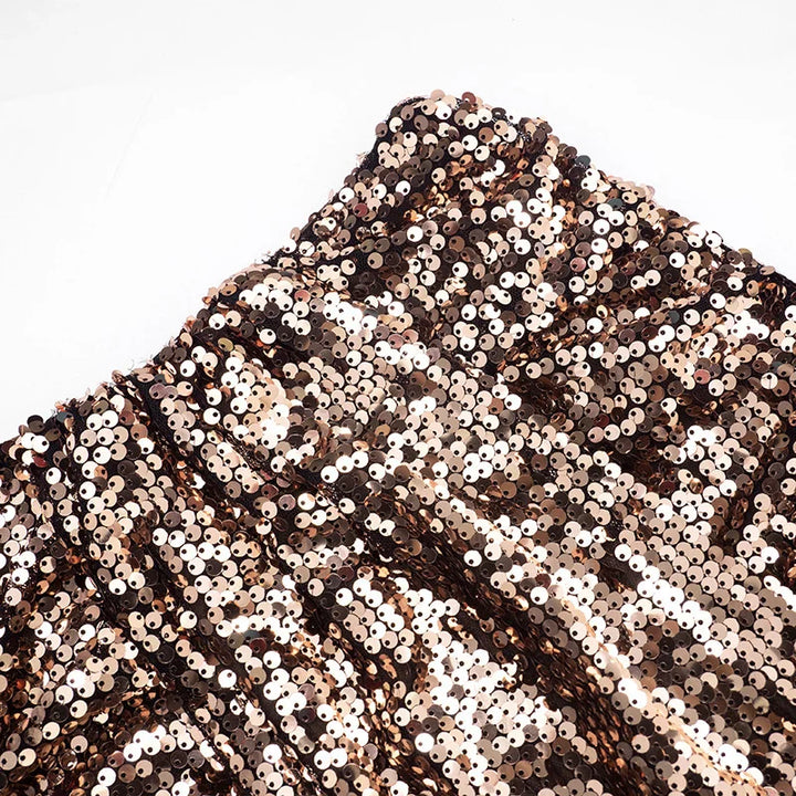 Two-piece set: sequin mini skirt and blouse - ZOEY