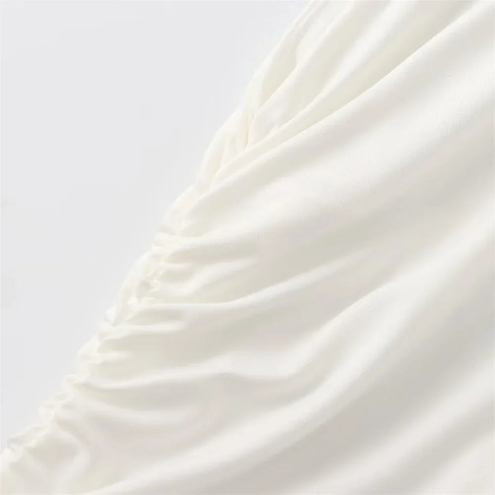 שמלת מקסי אלגנטית צמודה בעיצוב כיווצים - לוזיאנה