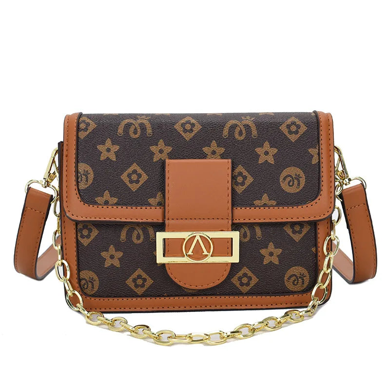 Bag with faux leather design
