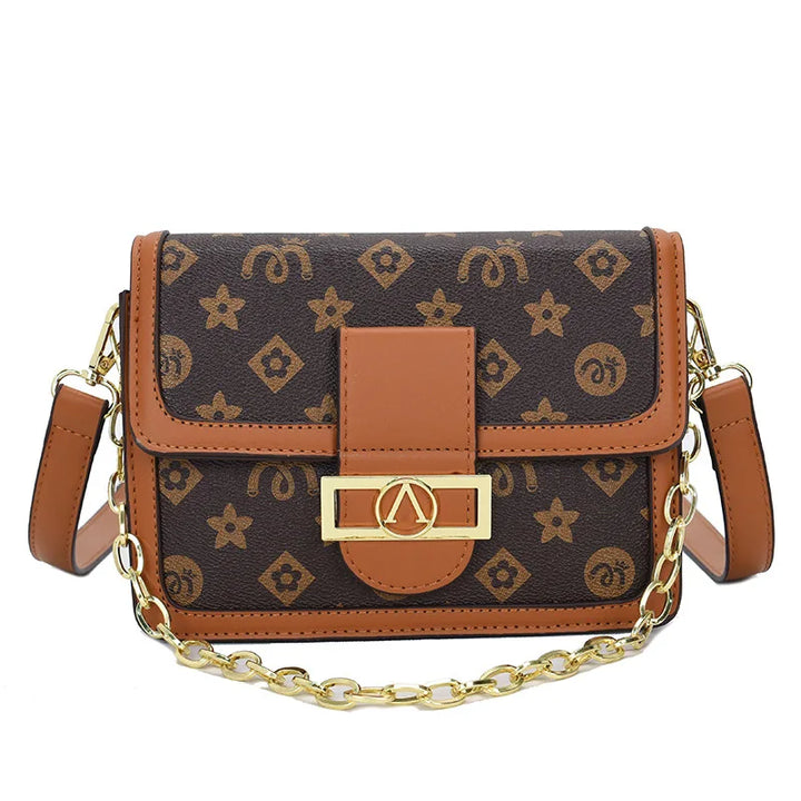 Bag with faux leather design