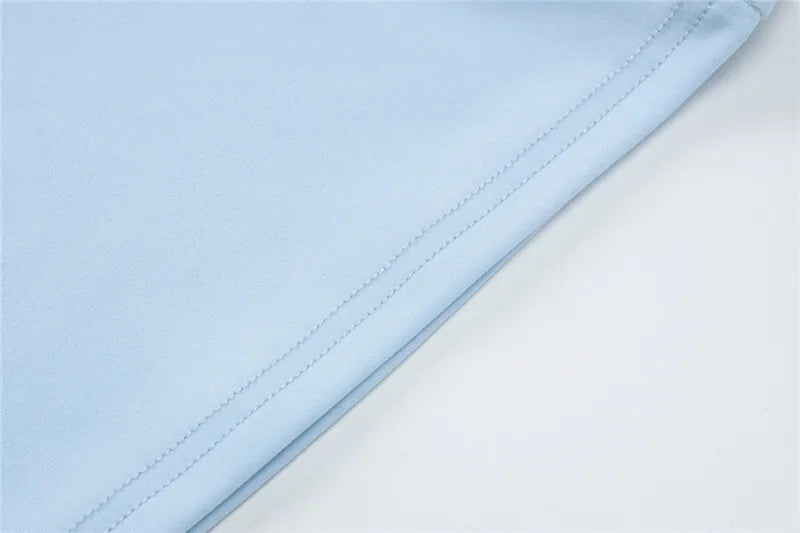 שמלת מקסי גב פתוח - תכלת