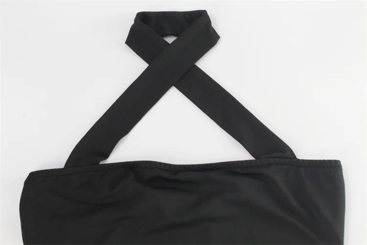 שמלת מקסי צמודה בעיצוב קרוס גב פתוח - Sylvie