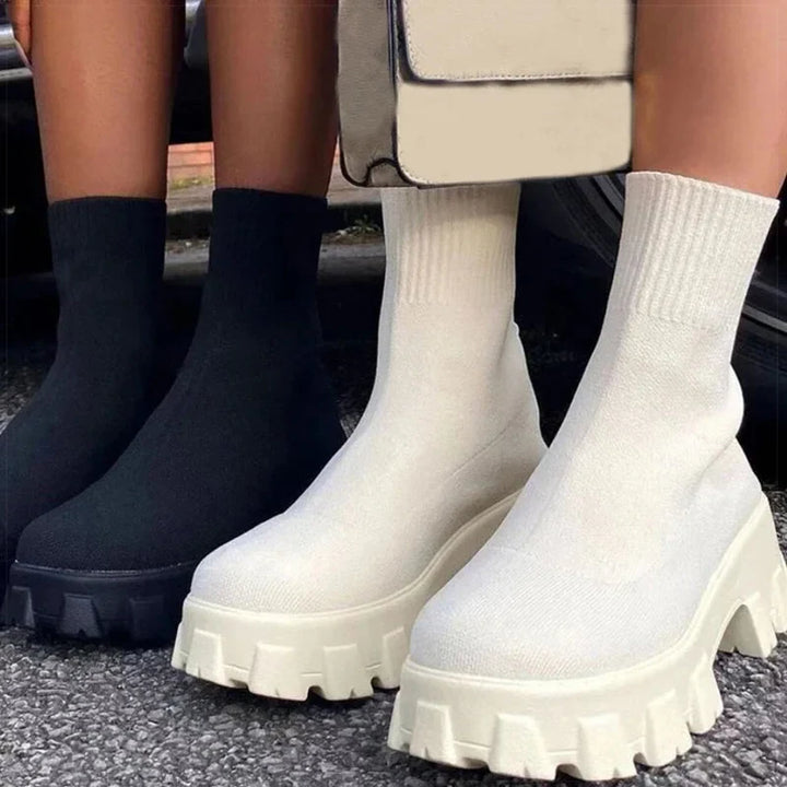 Platform sock boots - Corey
