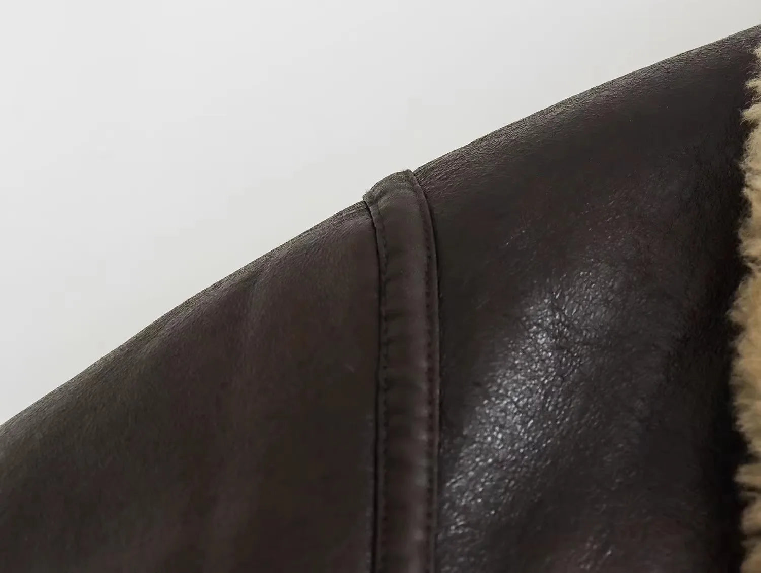 מעיל עור פרווה פנימית - קנדי