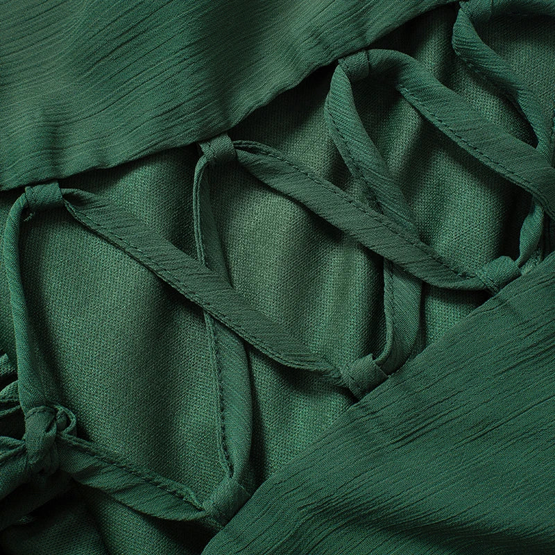 שמלת מיני מלמלה שרוולים פתוחים - הללי