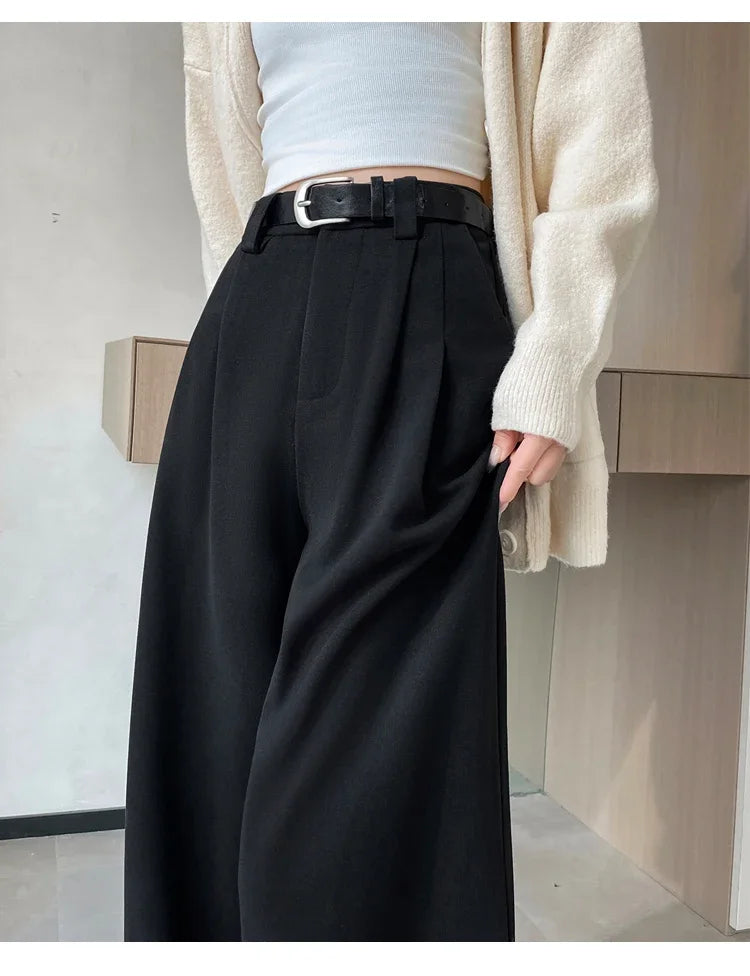 High-waisted tailored pants LOOSE