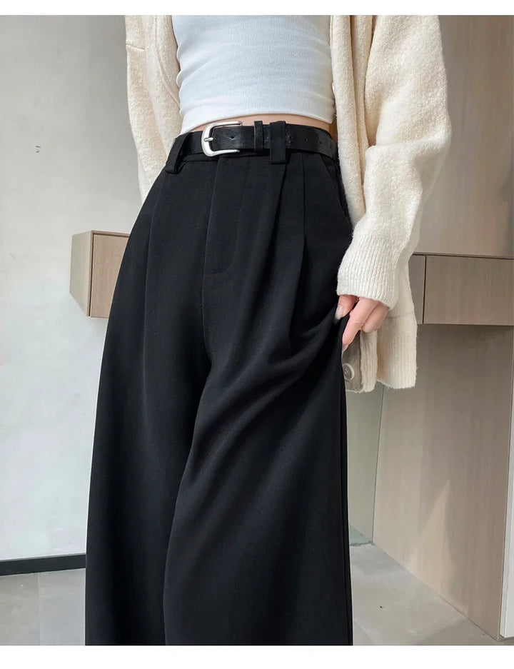High-waisted tailored pants LOOSE