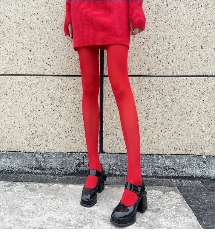 Opaque / sheer tights in a variety of colors