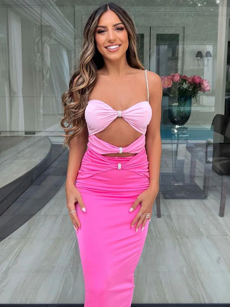 שמלת מקסי בעיצוב פתחים - ברבי