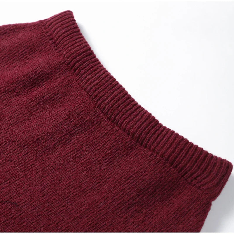 סט שני חלקים סרוג חולצת אובר סייז וחצאית מיני - יעלה