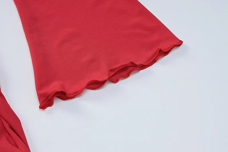 שמלת מיני בעיצוב אסימטרי ופתחים - LOLITA