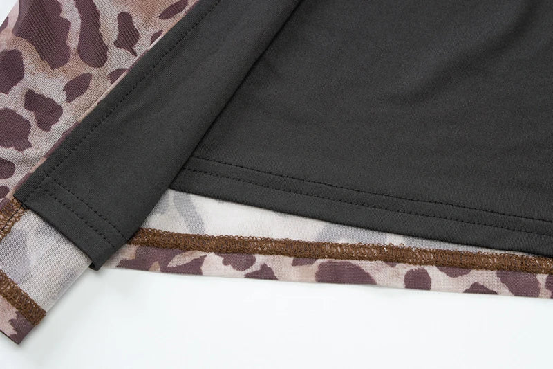 שמלת מקסי שיפון מנומרת - טנזניה