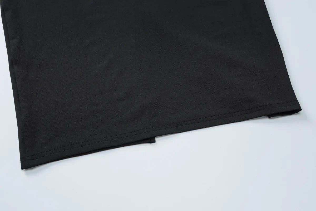 שמלת מקסי צמודה בד מחטב גב פתוח - אוורה