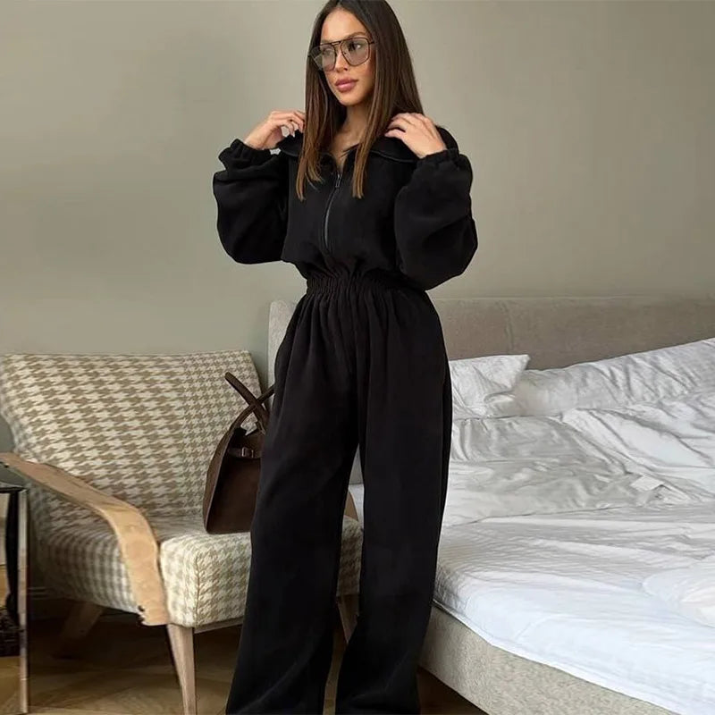 סרבל חורפי רוכסן קדמי - Frances