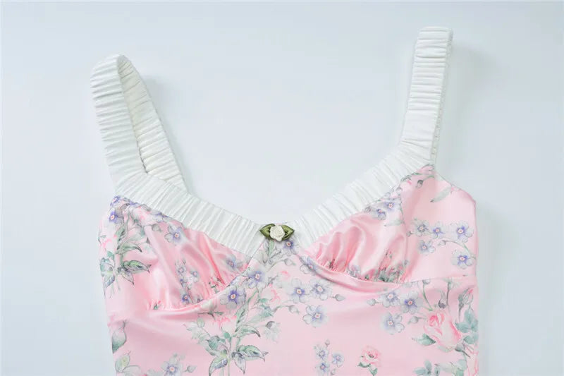 שמלת מקסי פרחונית בעיטור פפיון - Cleo