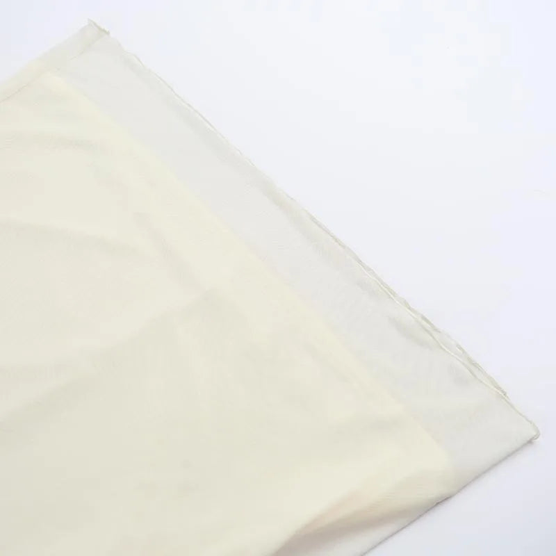 שמלת מקסי כתפיים חשופות שרוולי שיפון פעמון - YANA