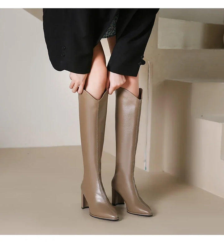 High leatherette boots - WIN
