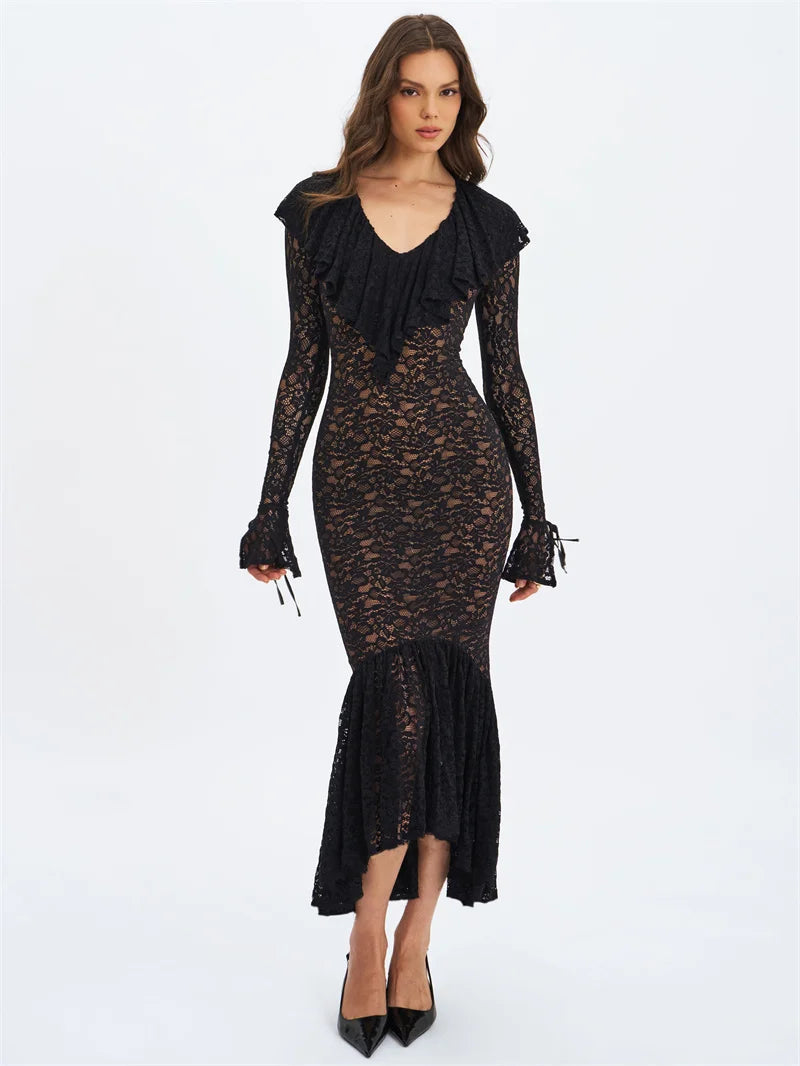 Lace maxi dress - NONA