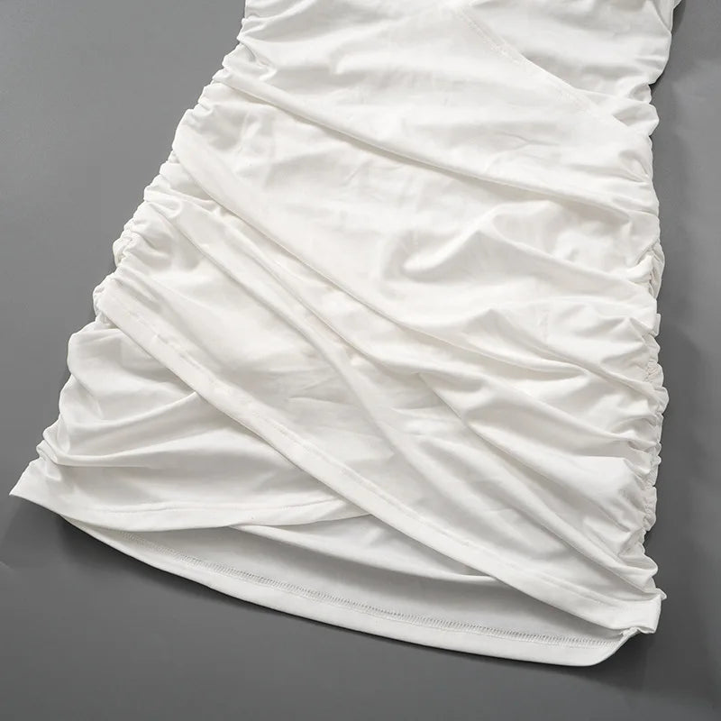 שמלת מיני מעטפת בעיטור שרוולים נפתחים - לילך