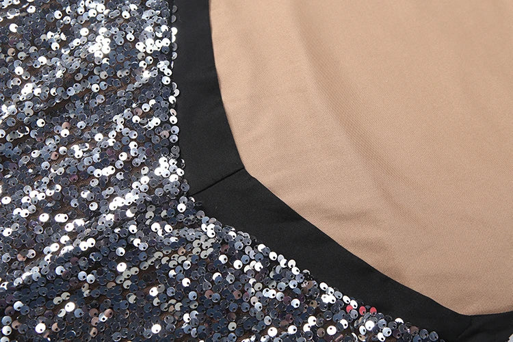 Open Back Sequin Maxi Dress - Lexi