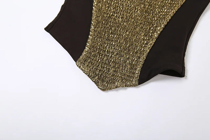 Gold Strapless Top - Goldie