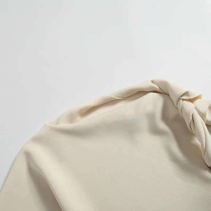 שמלת מיני צמודה בעיצוב שרוול מגולגל  - KIKI