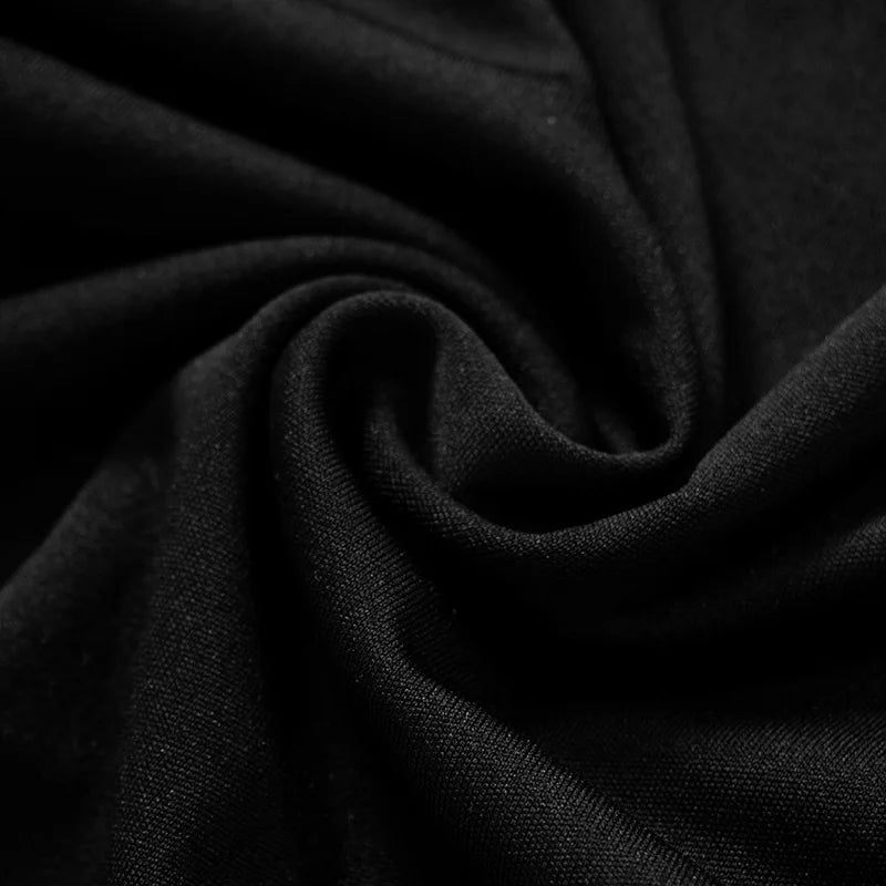 Asymmetrical maxi evening dress with deep slit and one sleeve - Eva