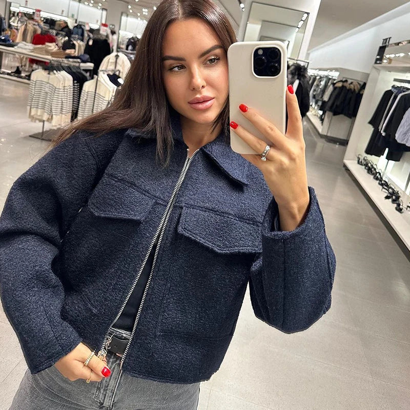 ג'קט צמר בעיצוב מחויט - קאנדי