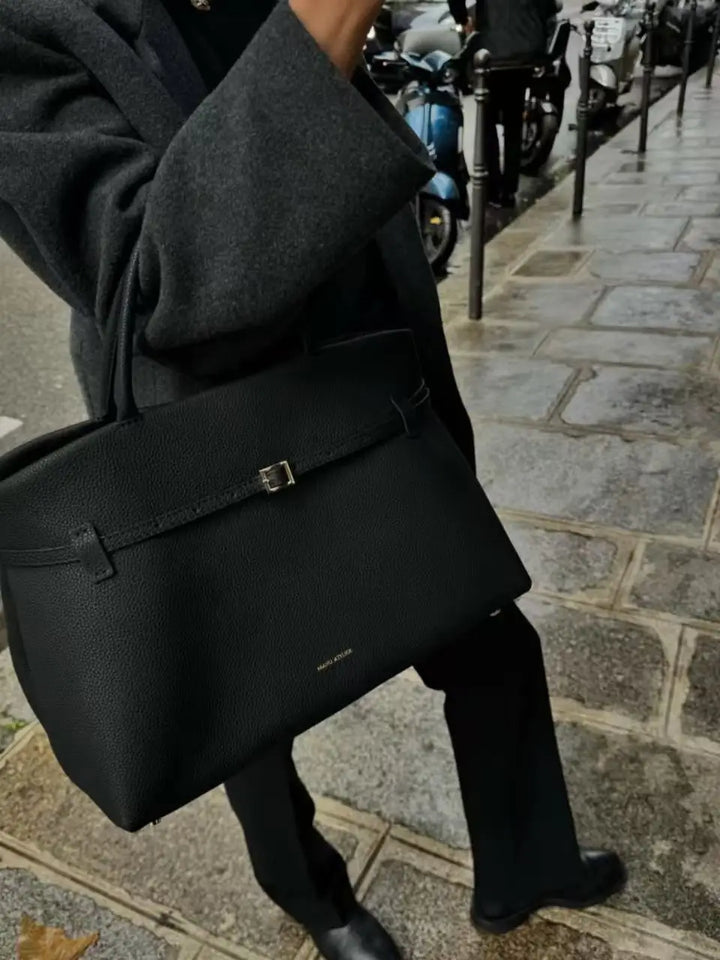 Suede / leather bag with luxury design
