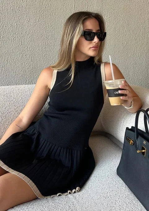 שמלת מיני סרוגה - Virginia