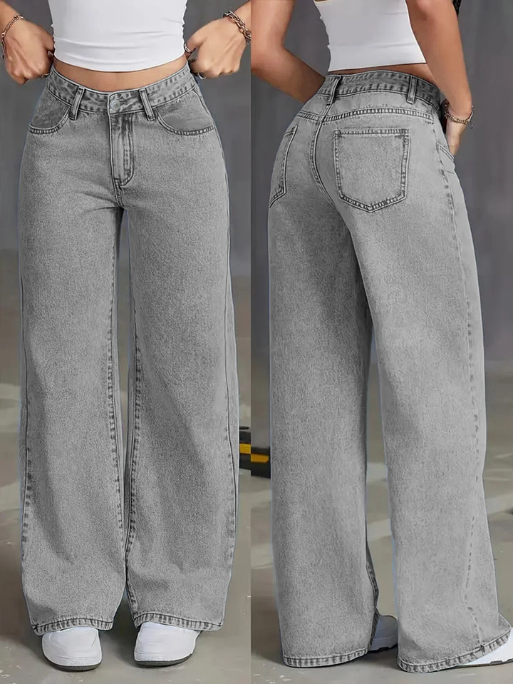 Mid-waisted jeans, LOOSE style