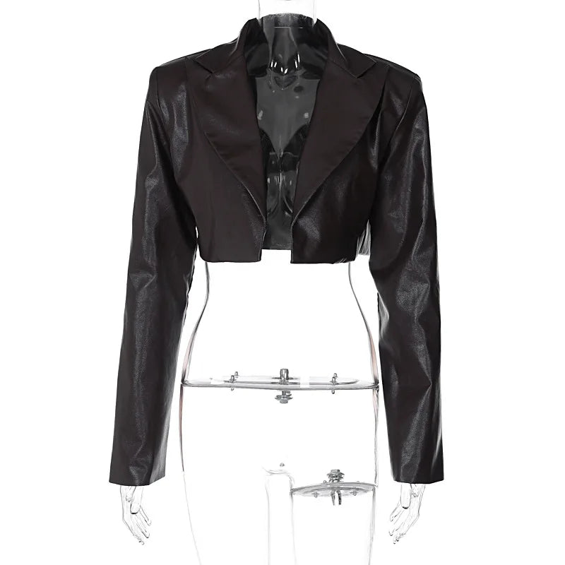 ג'קט בלייזר עור קצר - אושי