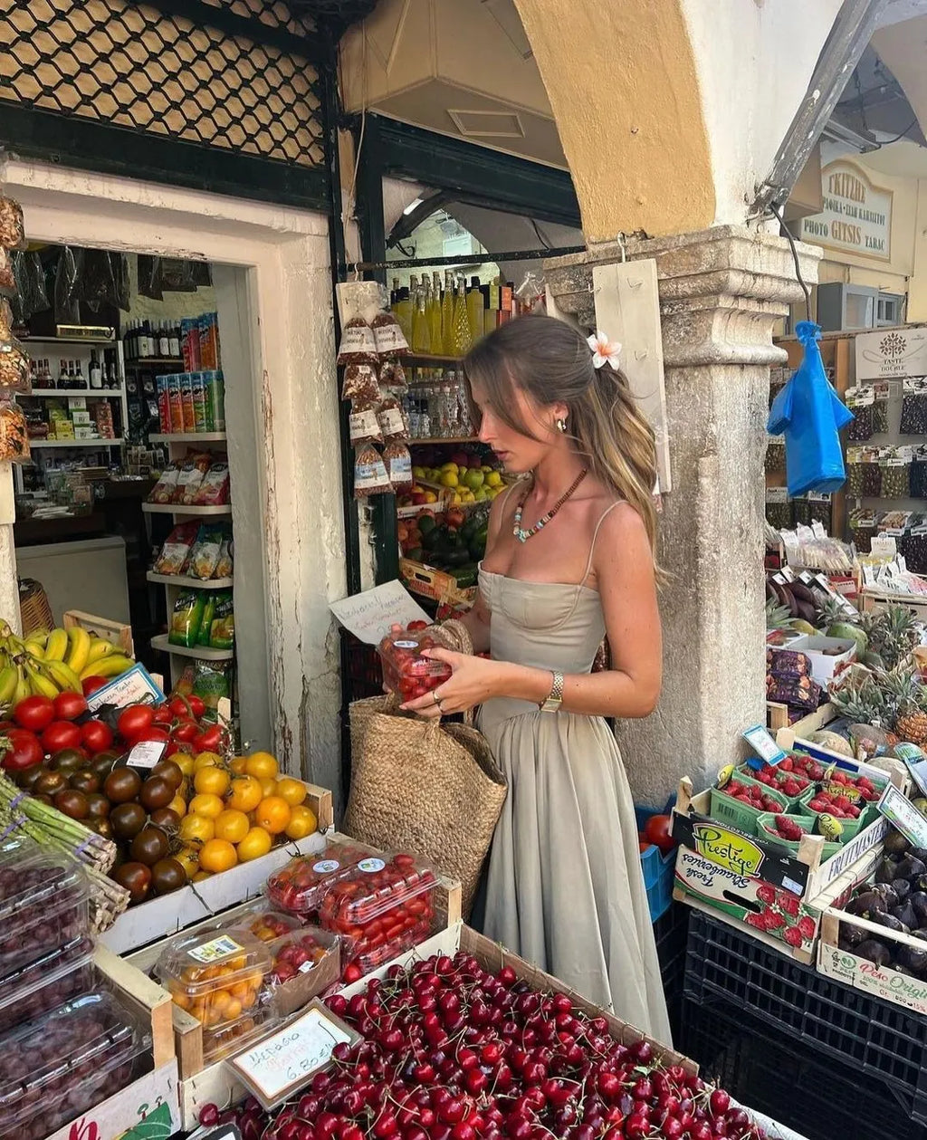 שמלת מידי וינטאג' בסגנון כפרי - מאלי