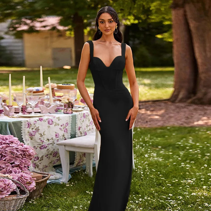 שמלת מקסי אלגנטית בעיצוב מלכותי - דיאנה