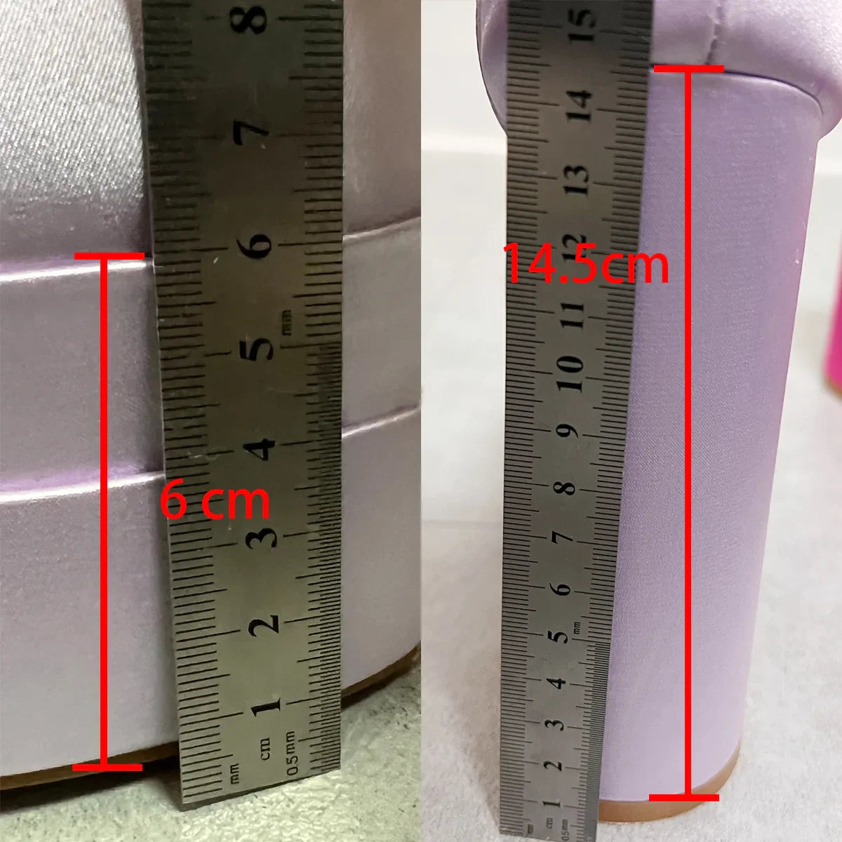 נעלי בובה עקב פלטפורמה בד משי סאטן בעיטור יהלומים - מליס